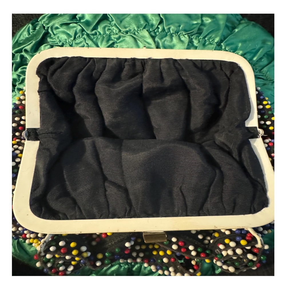 vintage candy dot bubble bead purse with matching coin purse - Picture 4 of 10